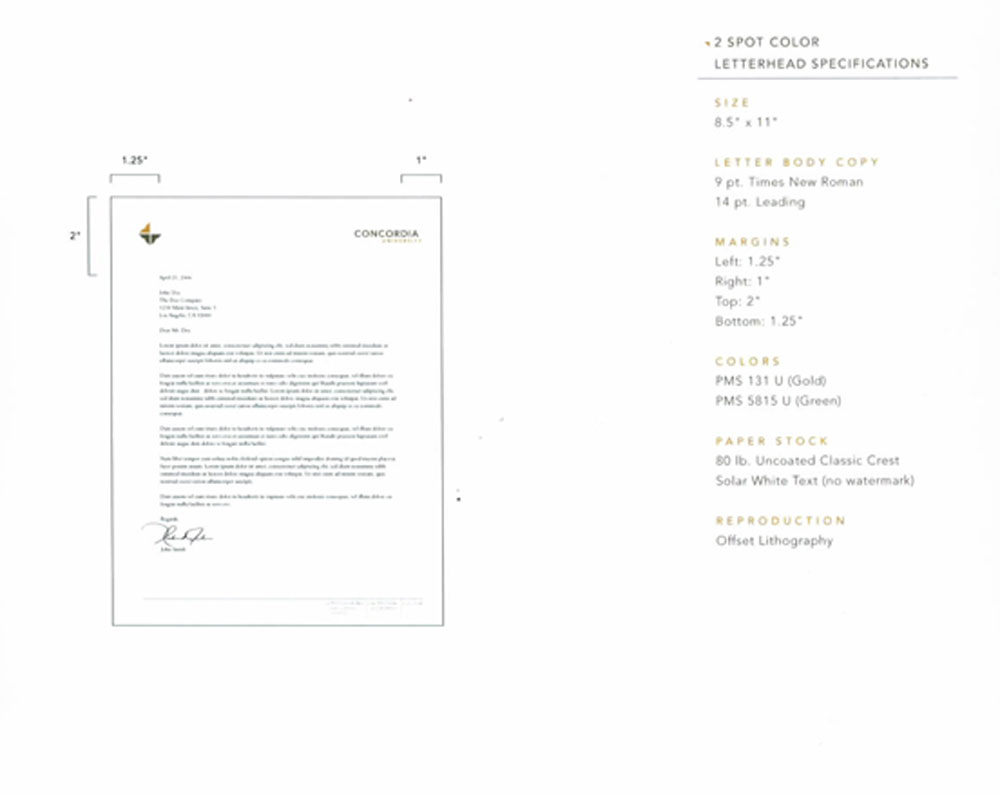 letterhead spec.