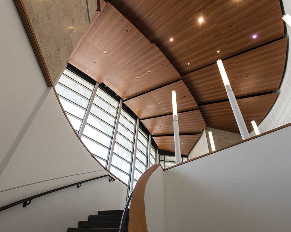 Staircase Leading into Music Wing Lobby